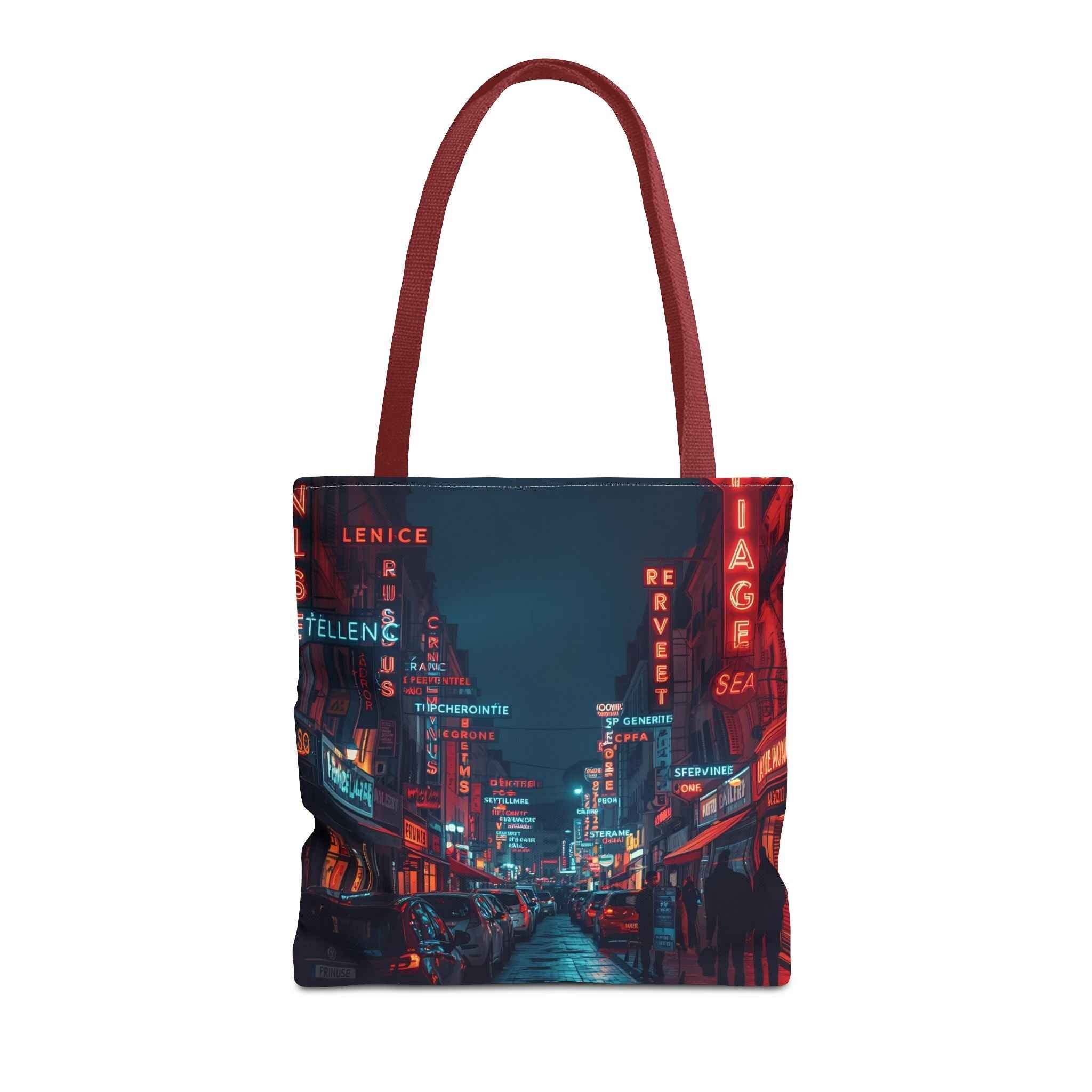 Urban Nightlife in France Tote Bag - Stylish and Versatile for Everyday Use